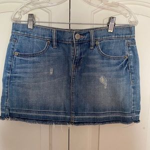 Denim mini skirt